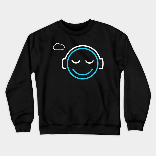 Relaxing Music Icon Crewneck Sweatshirt by MOULE